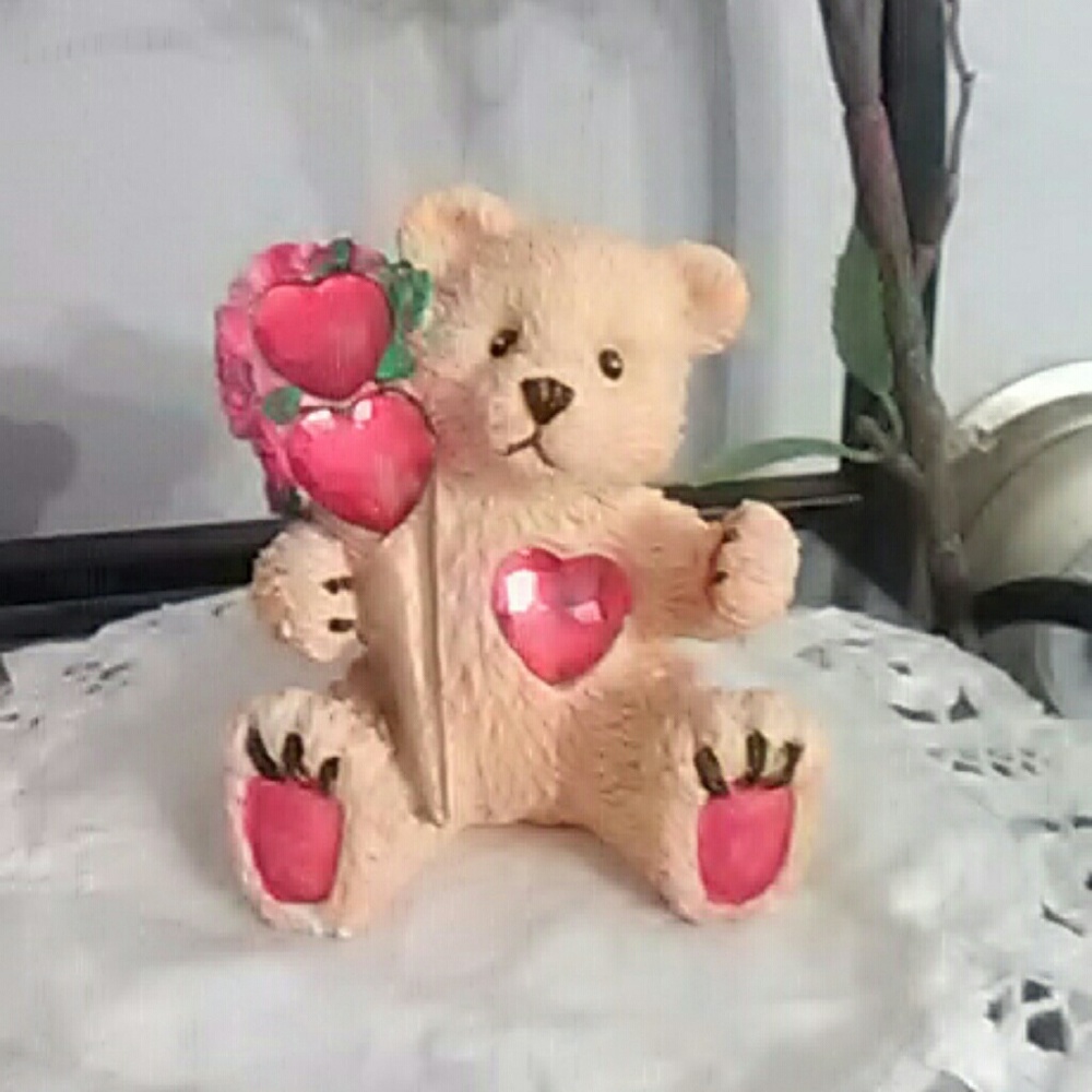 WHIMSICAL TEDDY Love figurine.